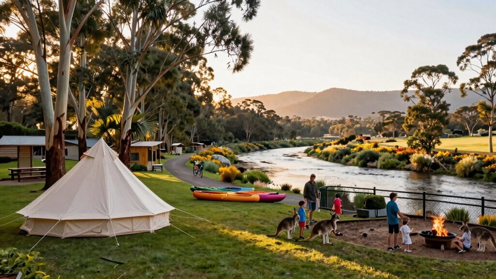 big4 melbourne family camping chaos