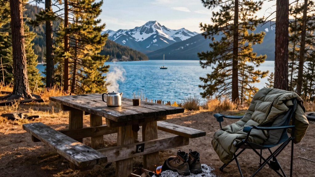 budget camping near lake chelan vibes