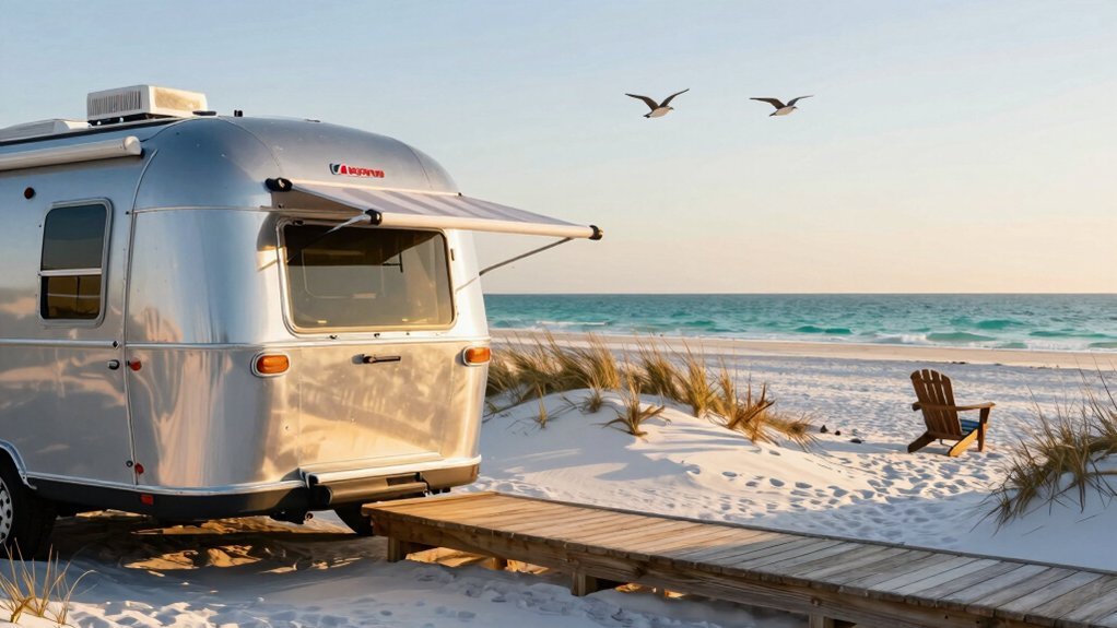 full hookups private beach access gulf views