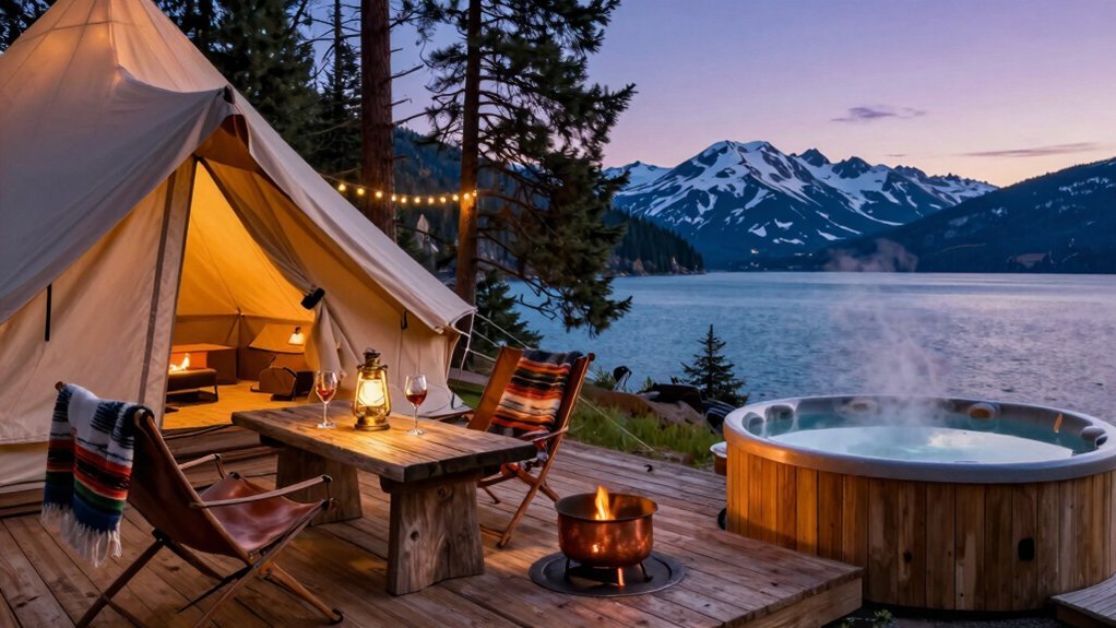 glamping near lake chelan luxury waterfront gourmet