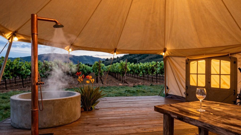 glamping with vineyard tranquility restored
