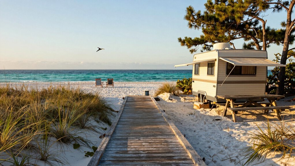 gulf shores beachfront affordable camping