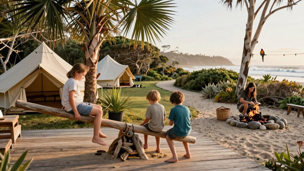 kids explore parents exhale together