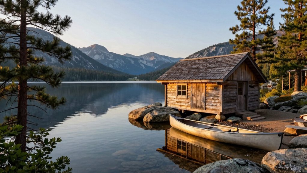 lakefront solitude pine veiled healing