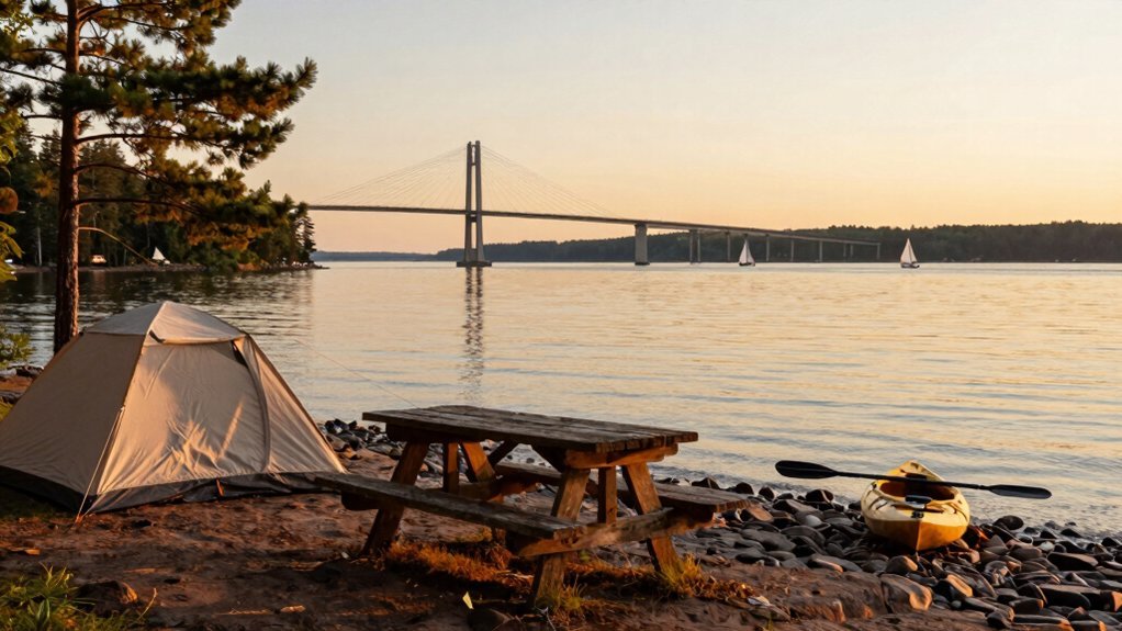 park point beachfront campground reverie