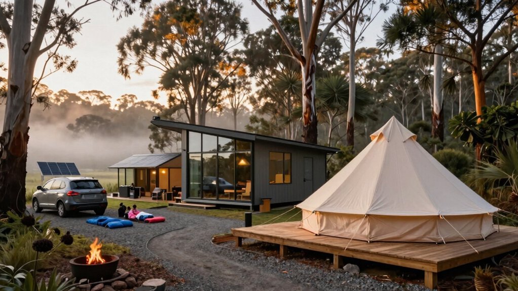 powered sites unpowered clearings walk in tents