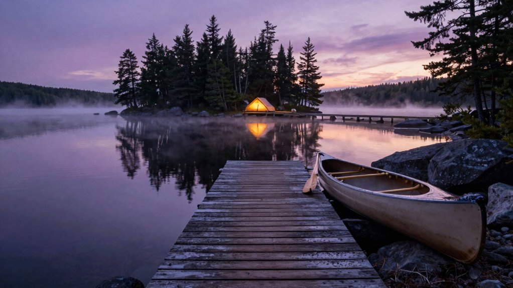 private adirondack island escape rugged