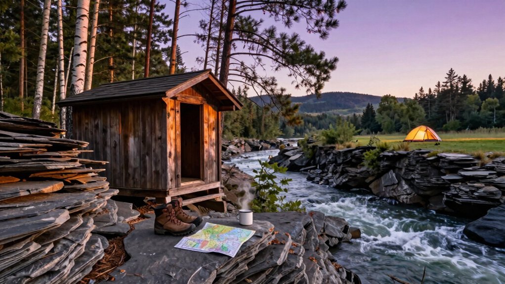 rugged camping modern comforts