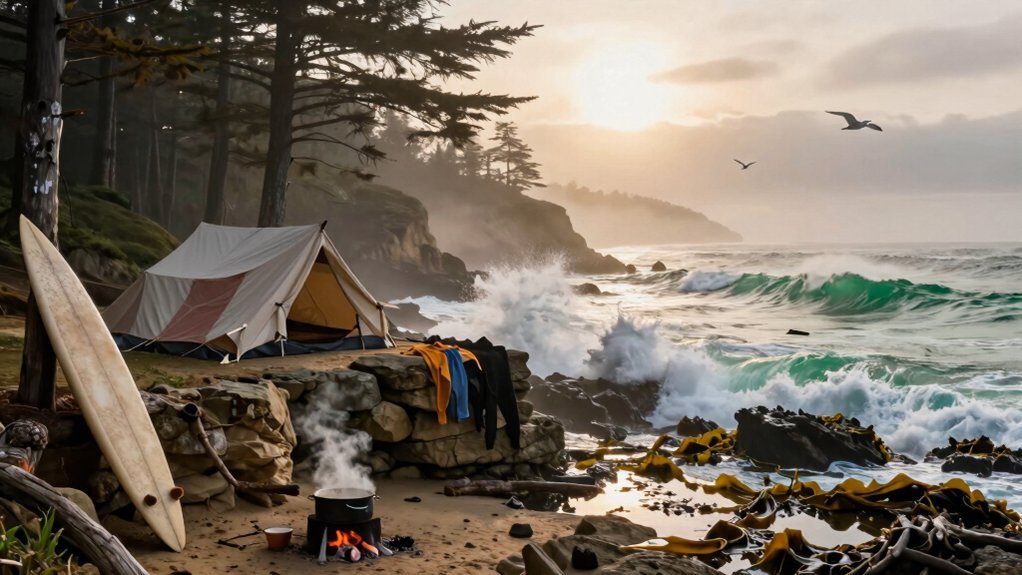 rugged coastline surf transformation