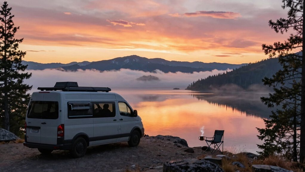 sleep above the cloud encircled lake