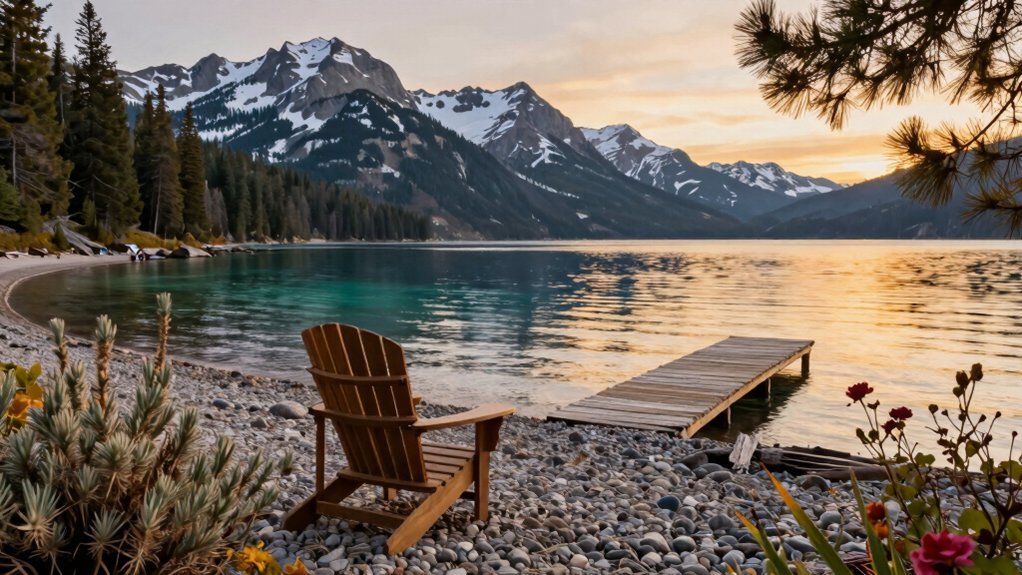 sunset hush shoreline healing