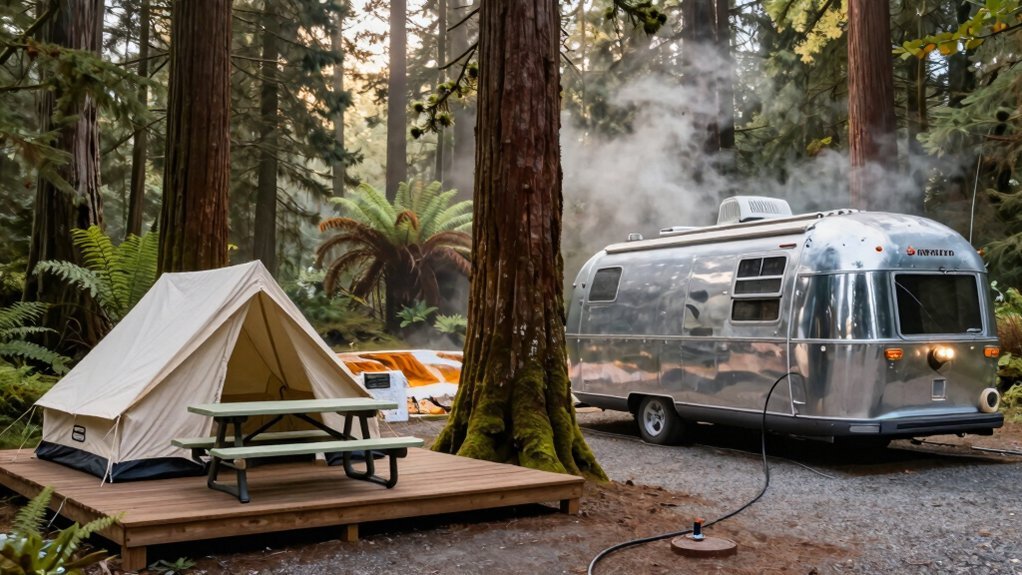 tent sites vs rv spots nature or convenience