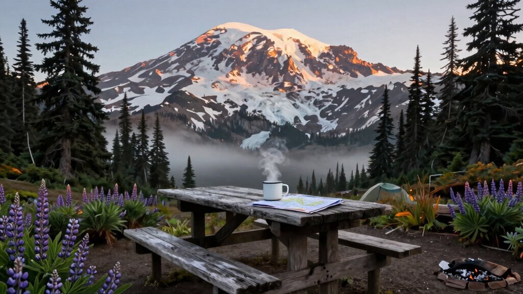 white river campground dawn solitude awakening